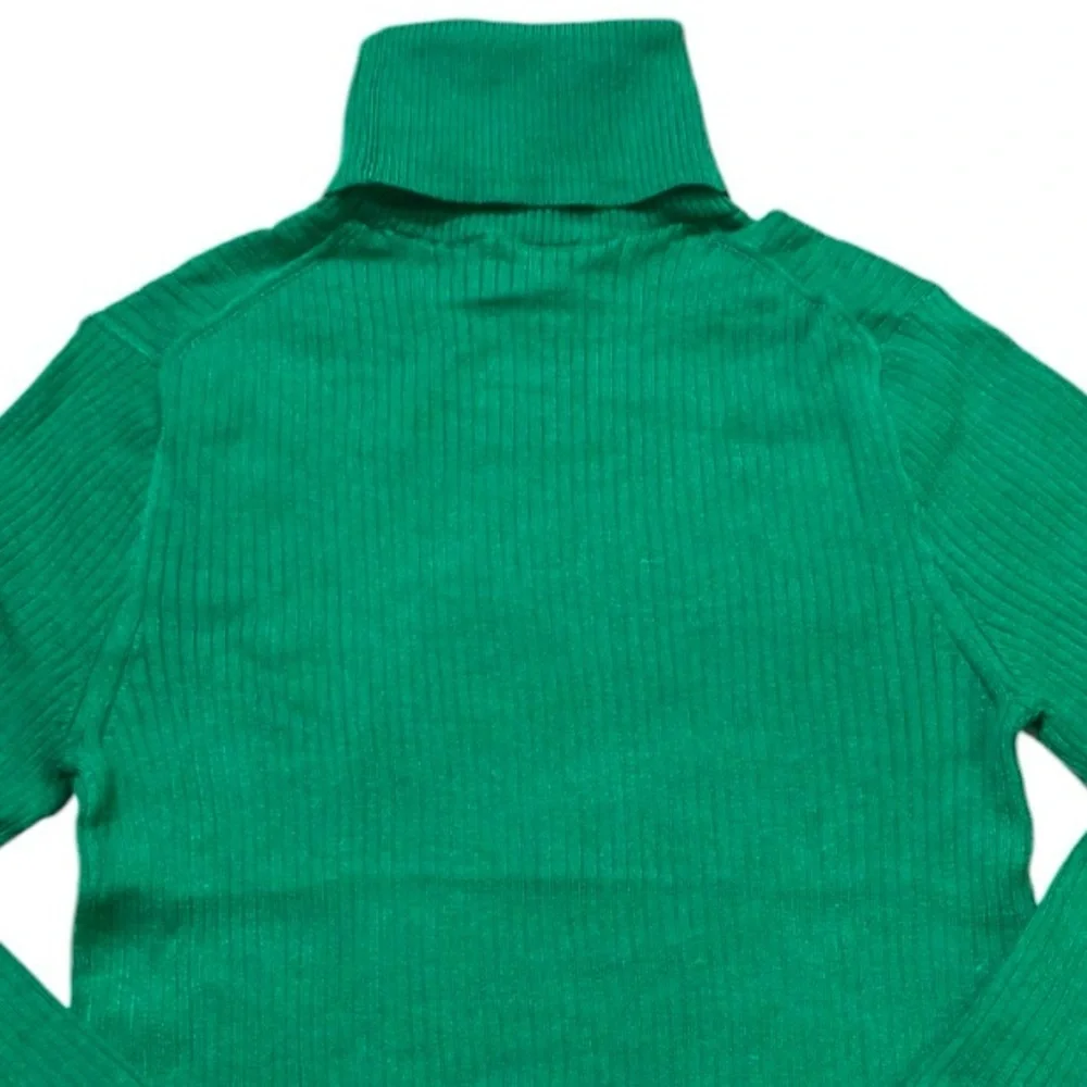 J. Crew Tencel Lyocell-Blend Ribbed Turtleneck Sweater